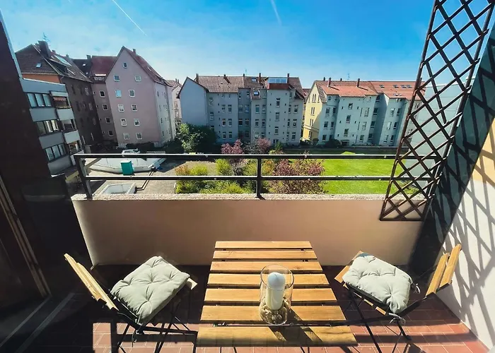 Apartament Kirchturm-panorama - Mit Balkon Im Herzen Von Brunszwik
